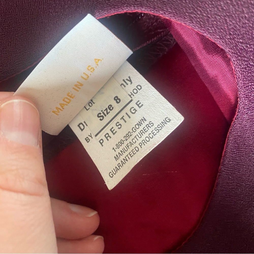 Alyce | Plum Purple Formal Dress | Size 8 - Picture 7 of 8